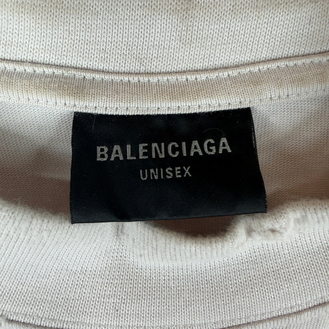 Balenciaga Distressed Paris Statue Of Liberty T-Shirt