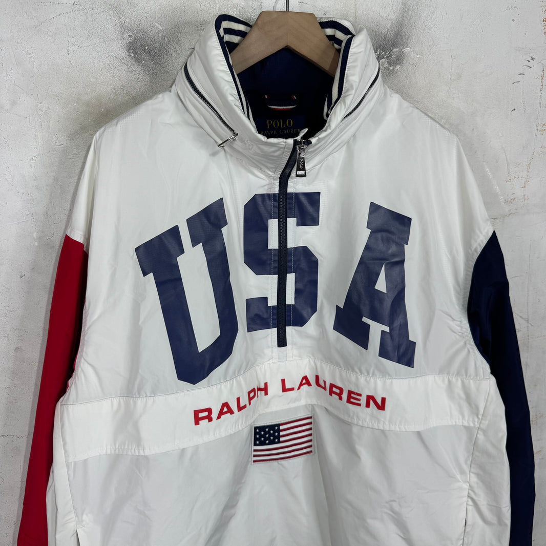 Ralph Lauren USA Big Pony Half Zip Jacket