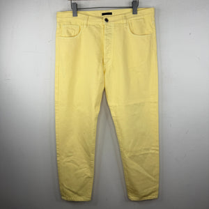 Prada Pastel Yellow Classic Fit Jeans