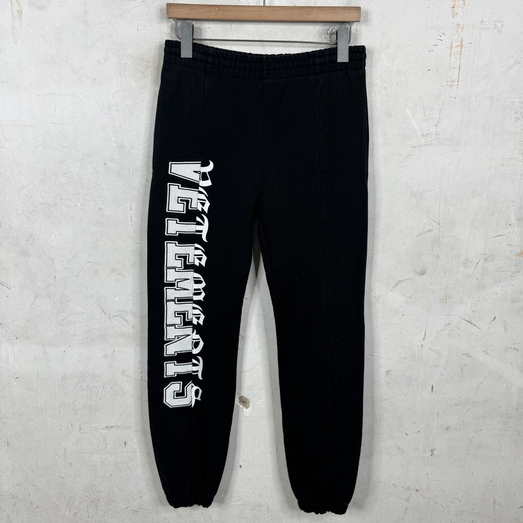 Vetements Split Logo Slim Sweatpants