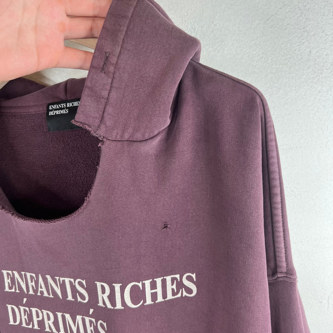 ERD Wine Distressed Logo Hoodie