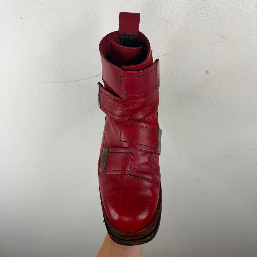 Dirk Bikkemberg 1995 Quad Metal Strap Boots