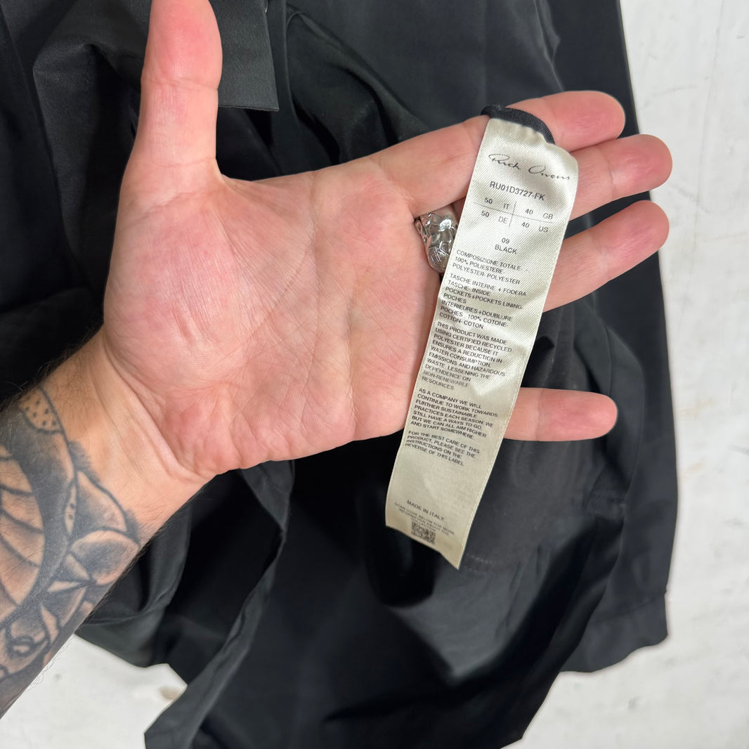 Rick Owens Lido Nylon Back Strap Overshirt