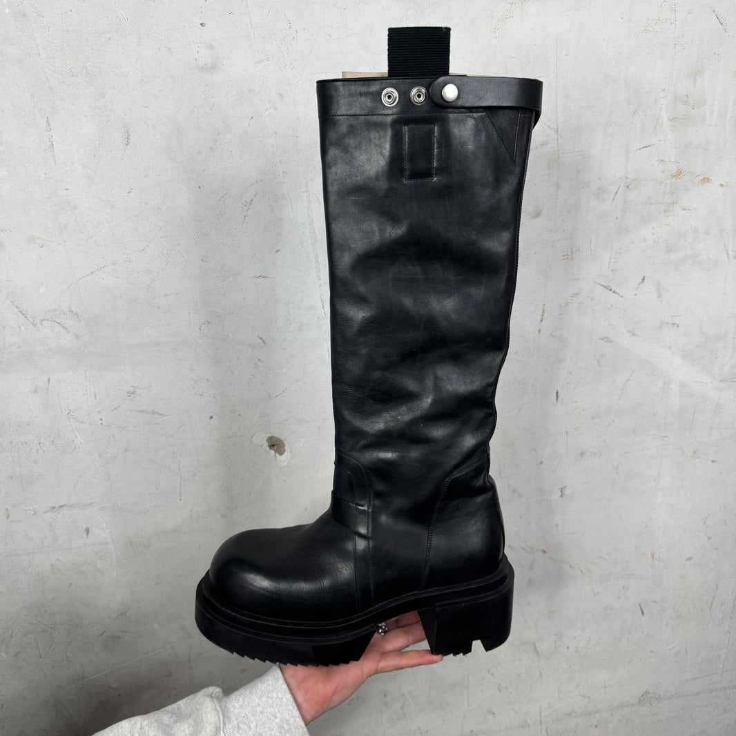 Rick Owens Knee High Bogun Boots