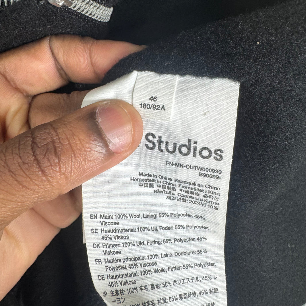 Acne Studios Wool Zipped Trucker Jacket