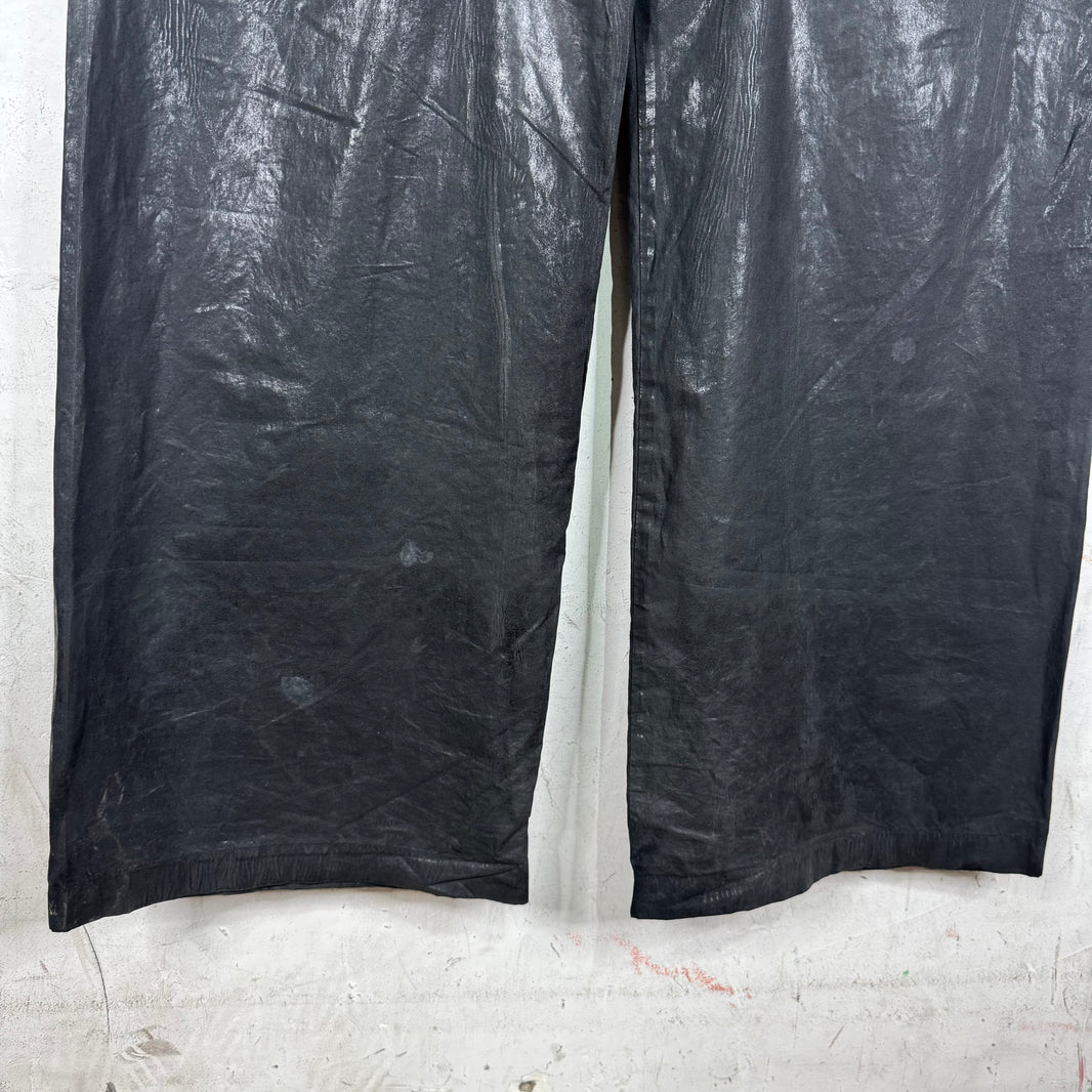 DRKSHDW Waxed Wide Creatch Pants