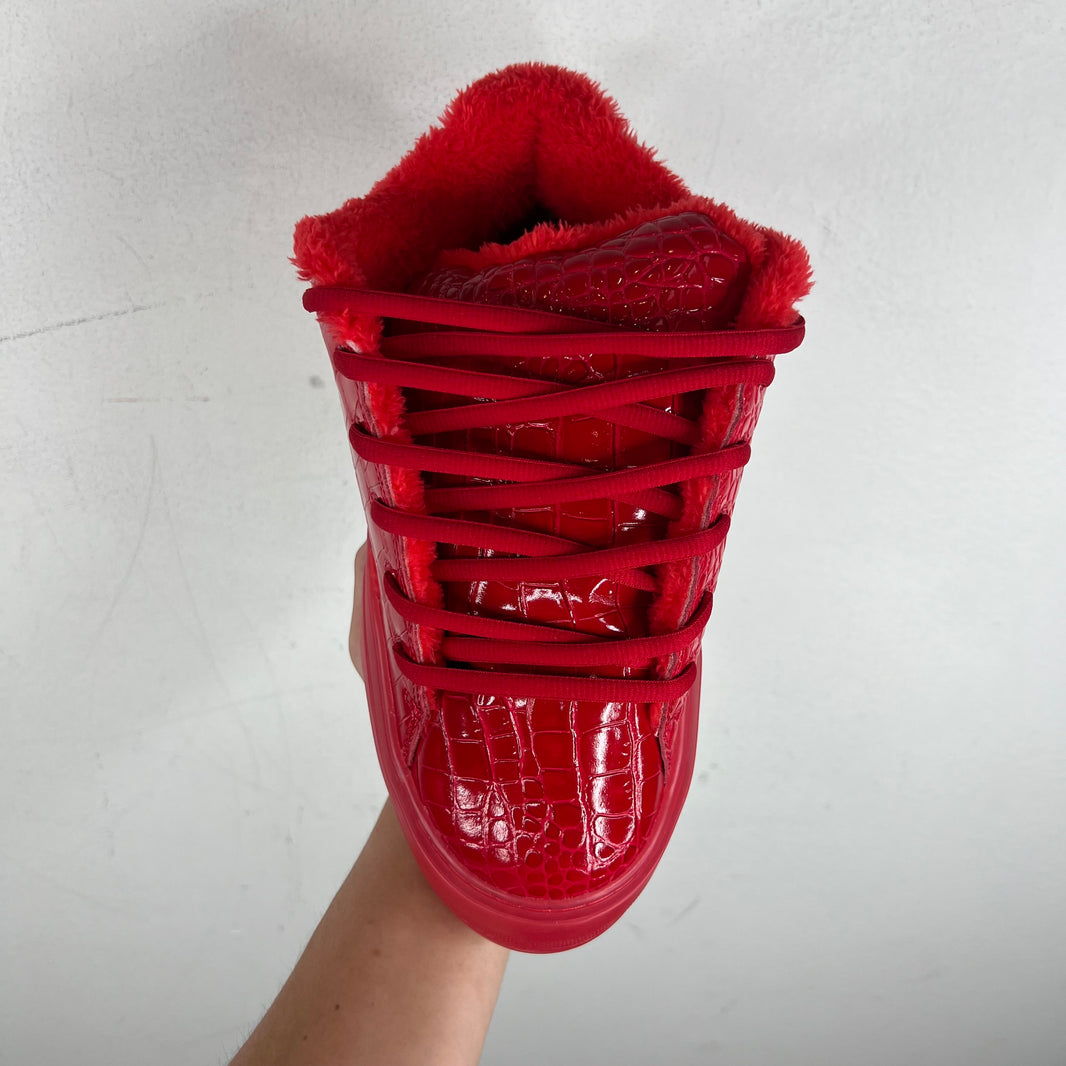 ERL Rouge Croco Vamp Sneakers