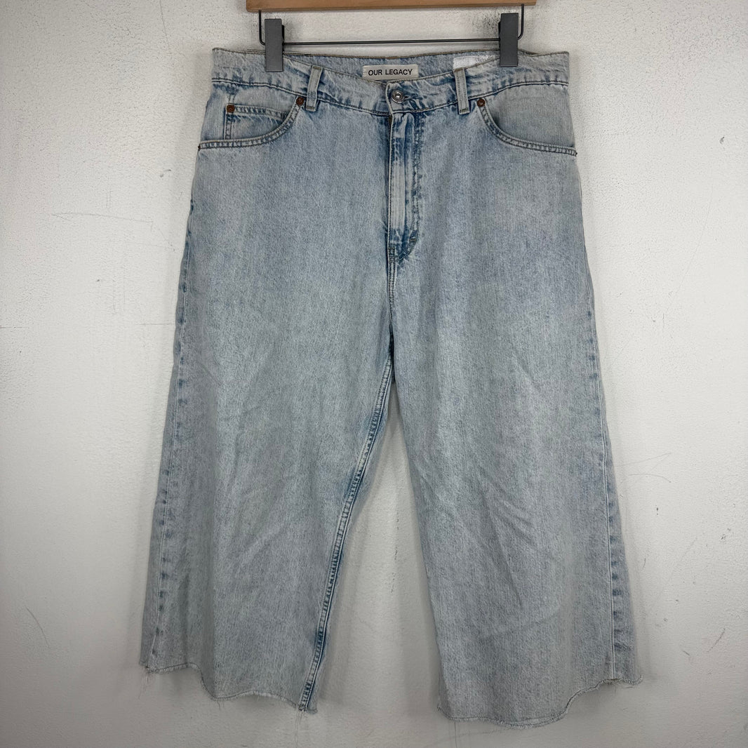 Our Legacy Light Wash Capri Jeans