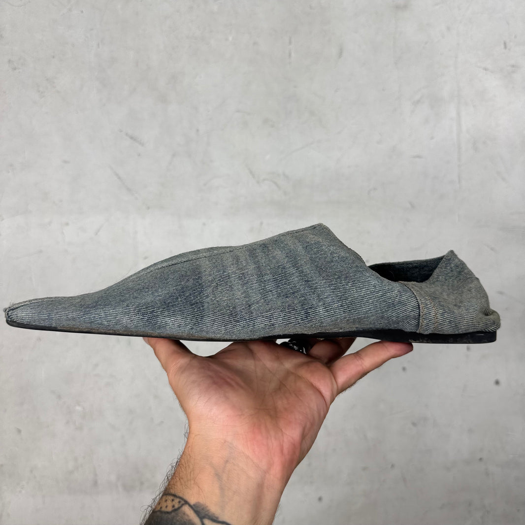 Balenciaga Denim Moroccan Mules