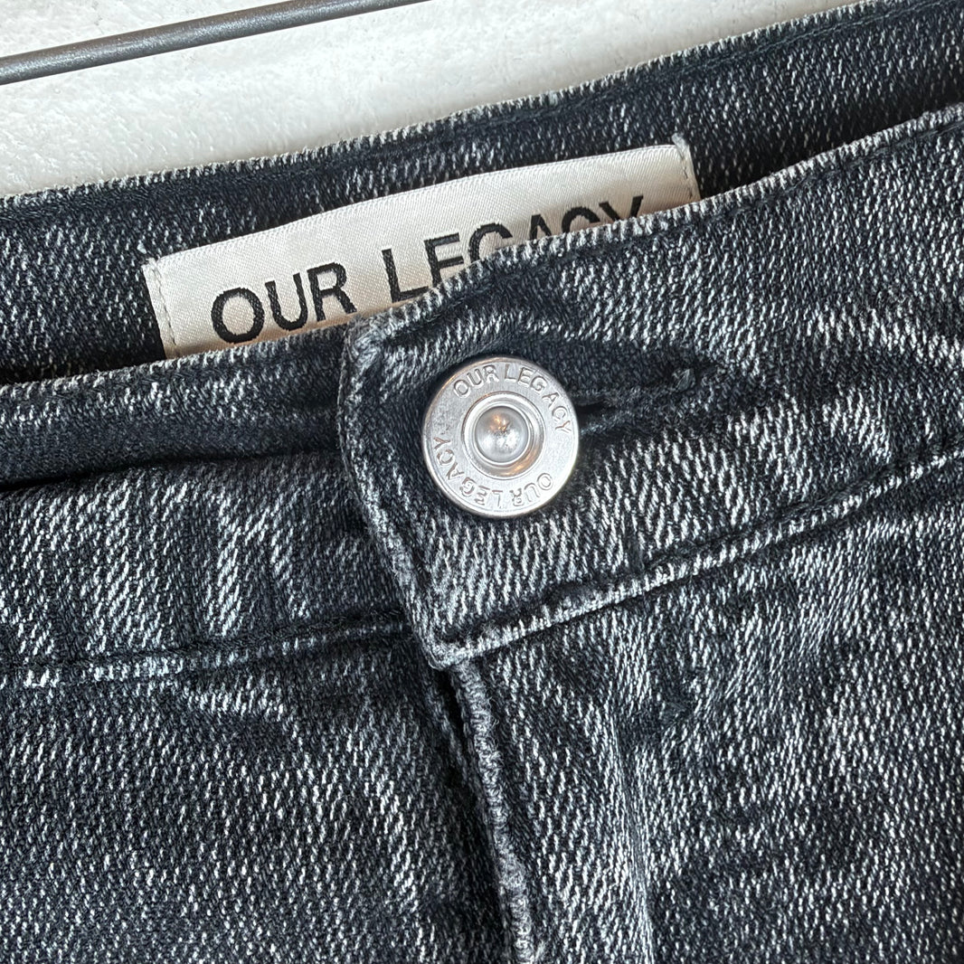 Our Legacy Black Cropped Capri Jeans