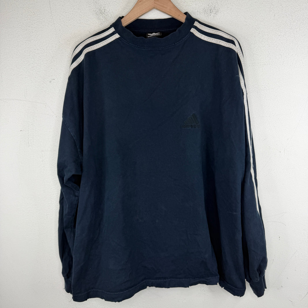 Balenciaga Adidas Distressed L/S T-Shirt