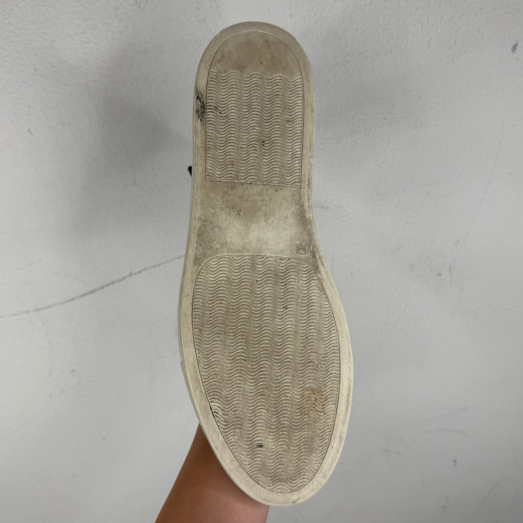Raf Simons Navy Croc Velcro Strap Sneakers