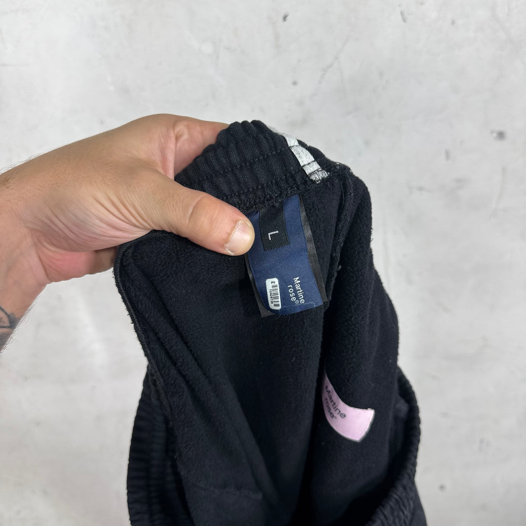 Martine Rose Black Side Stripe Sweatpants
