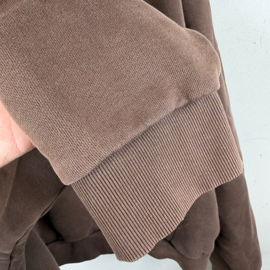 Entire Studios Brown Cropped Hoodie
