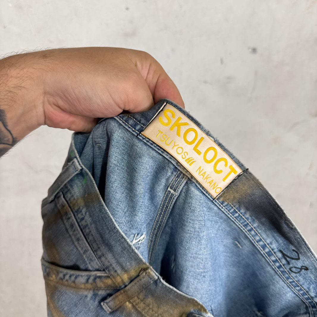 Skoloct Stencil Spraypaint Lee Jeans