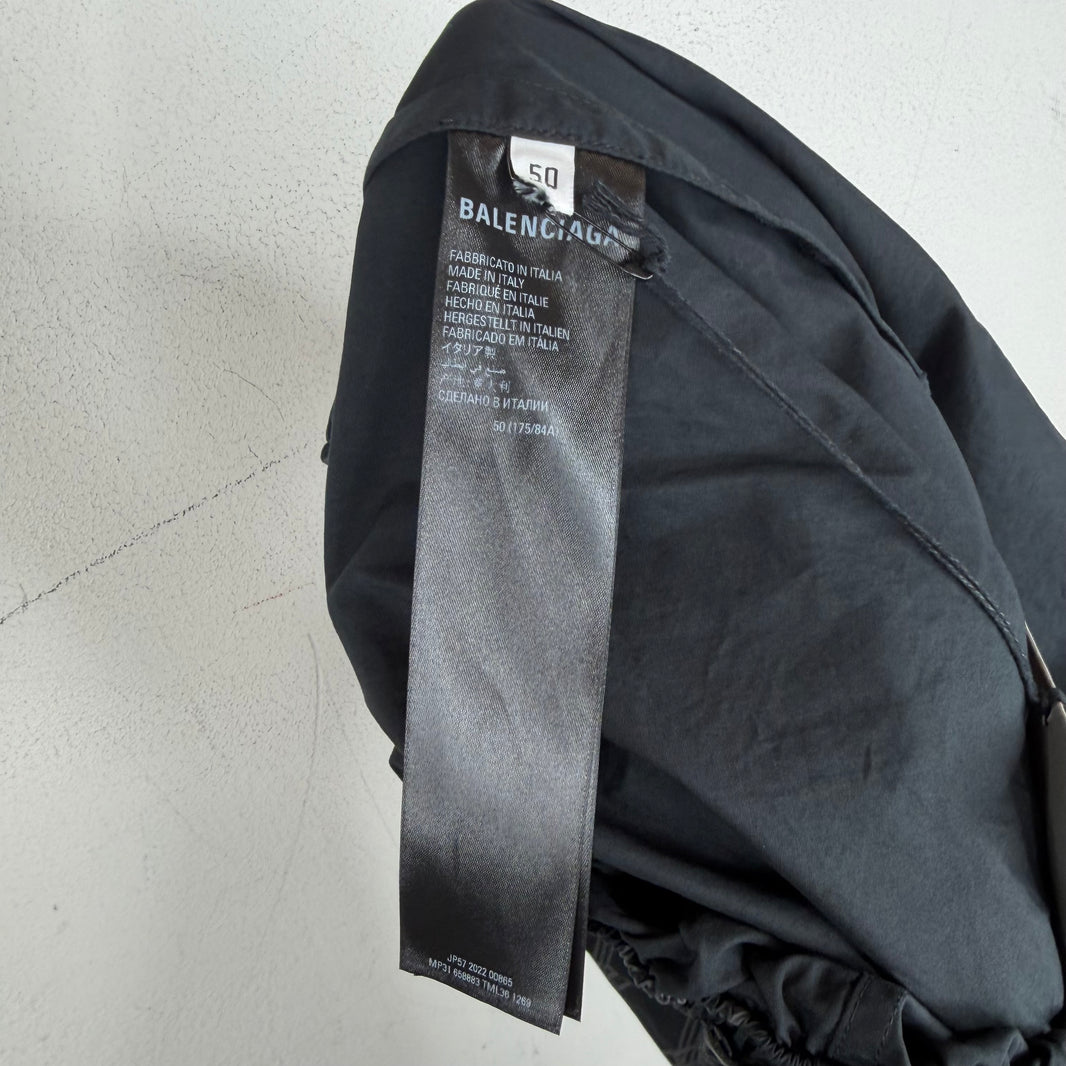 Balenciaga Monogram Nylon Baggy Lounge Pants