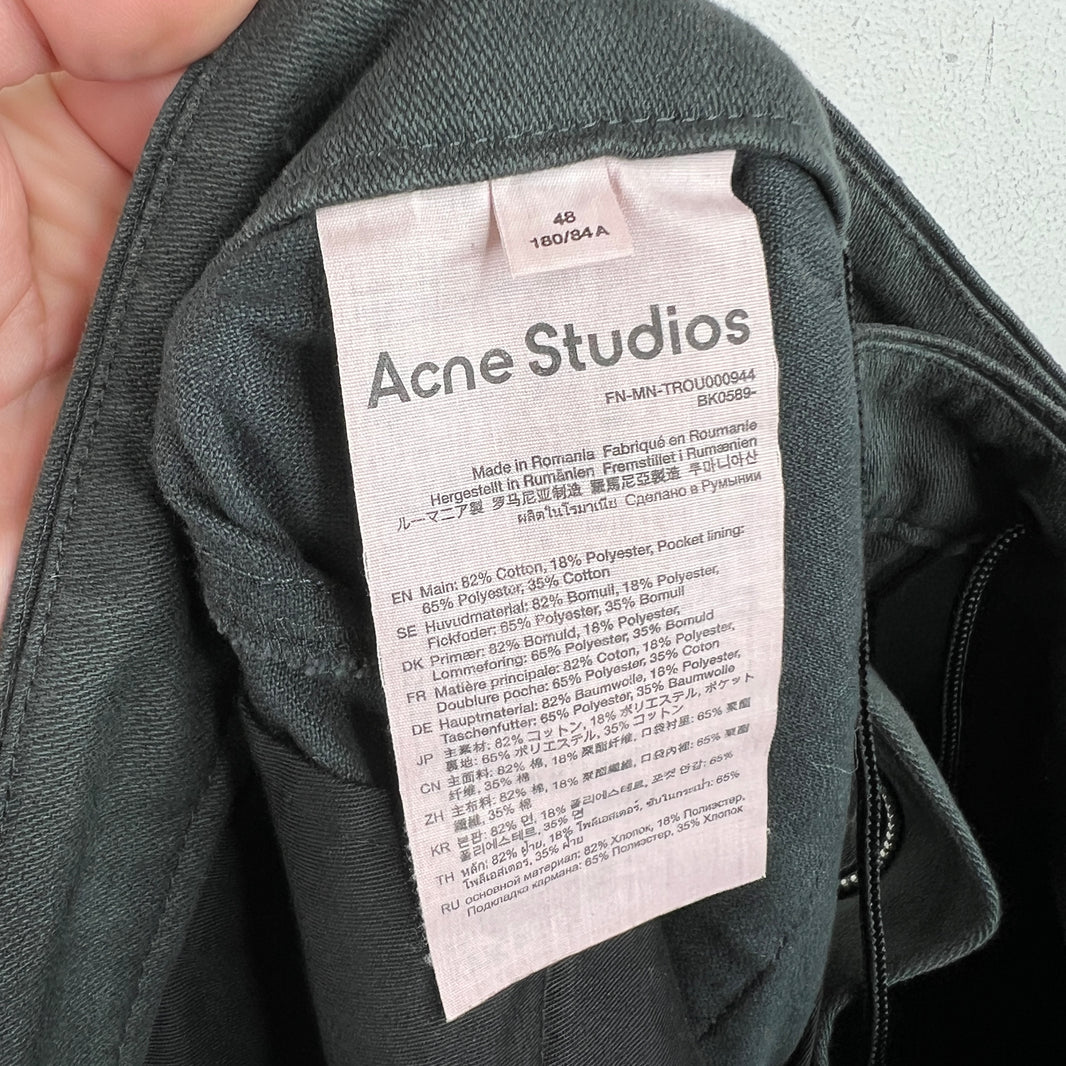 Acne Studios Gray Cargo Trousers