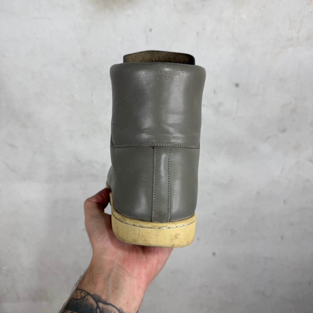 Saint Laurent Grey Leather SL03 Sneakers