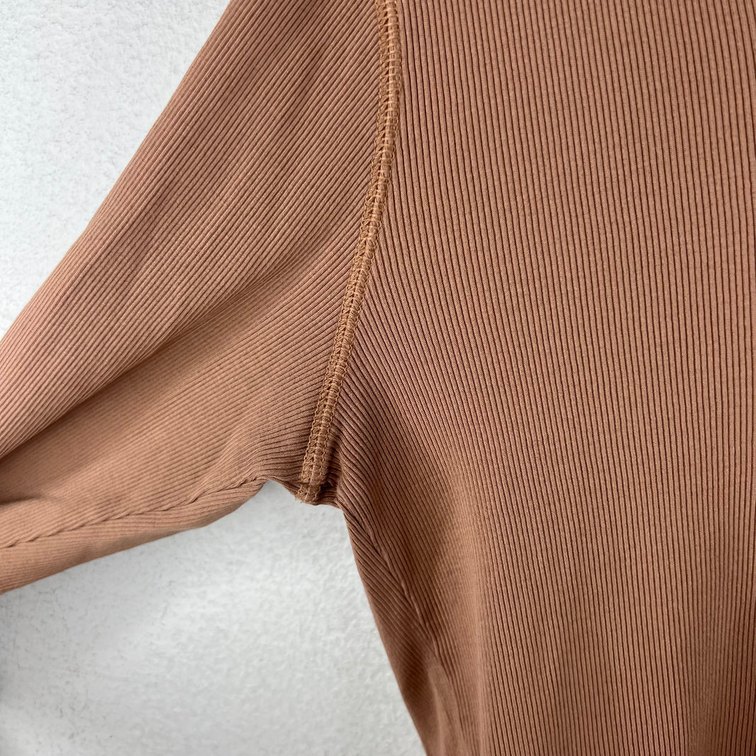 Lemaire Peach Ribbed L/S T-Shirt