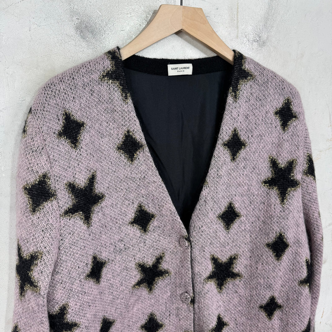 Saint Laurent Star Glitter Cardigan