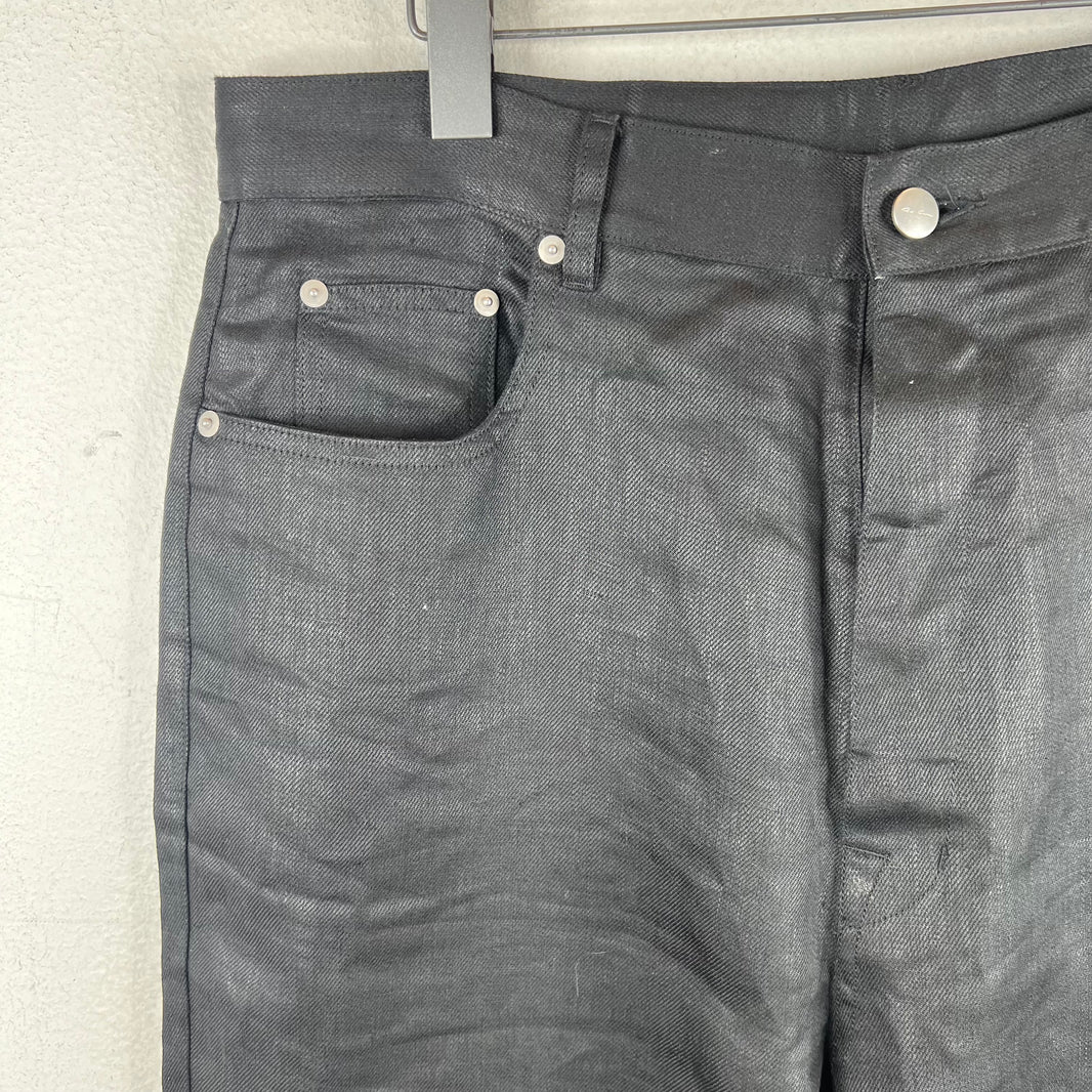 Rick Owens Linen Bolan Zipper Pants