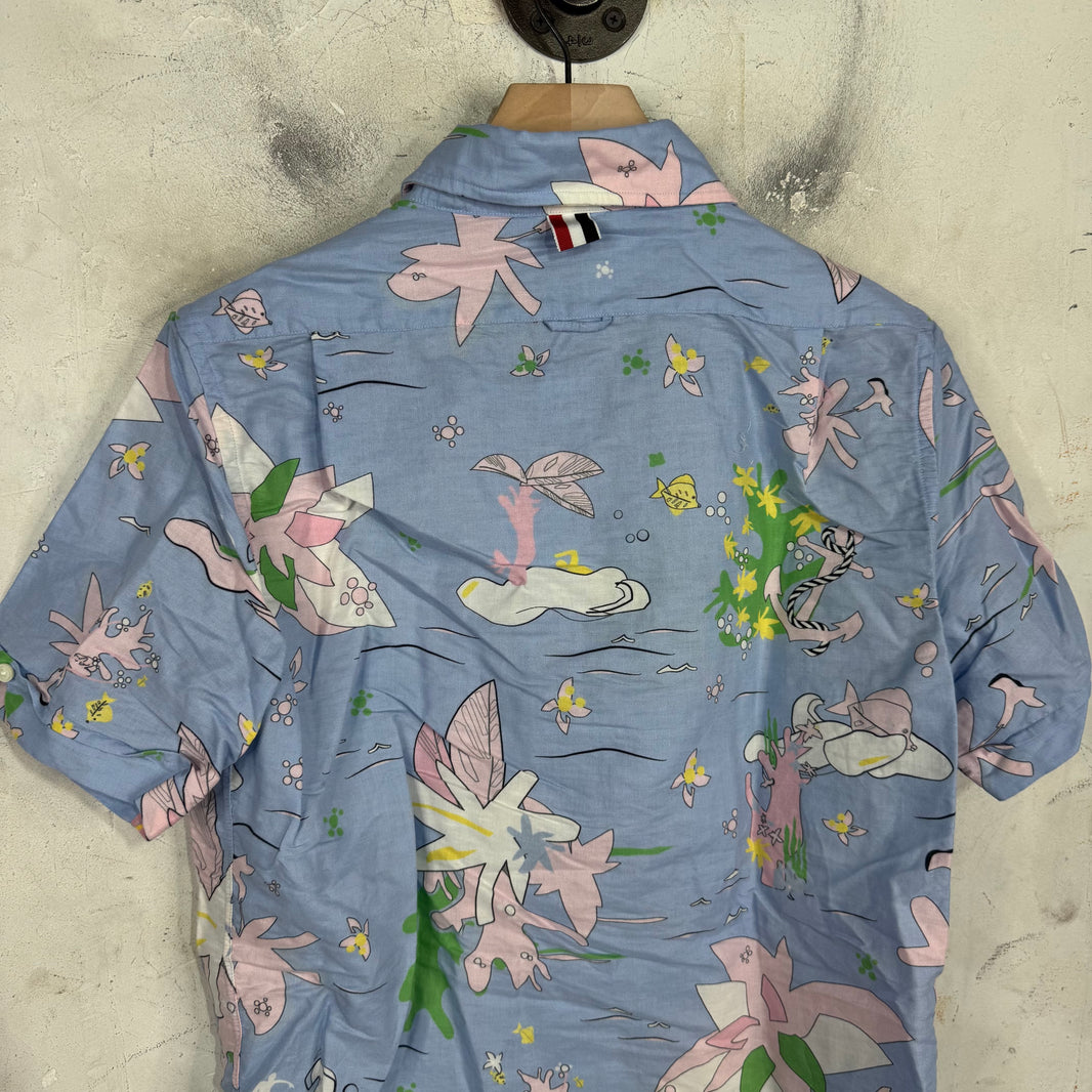 Thom Browne Beach Patterned S/S Shirt