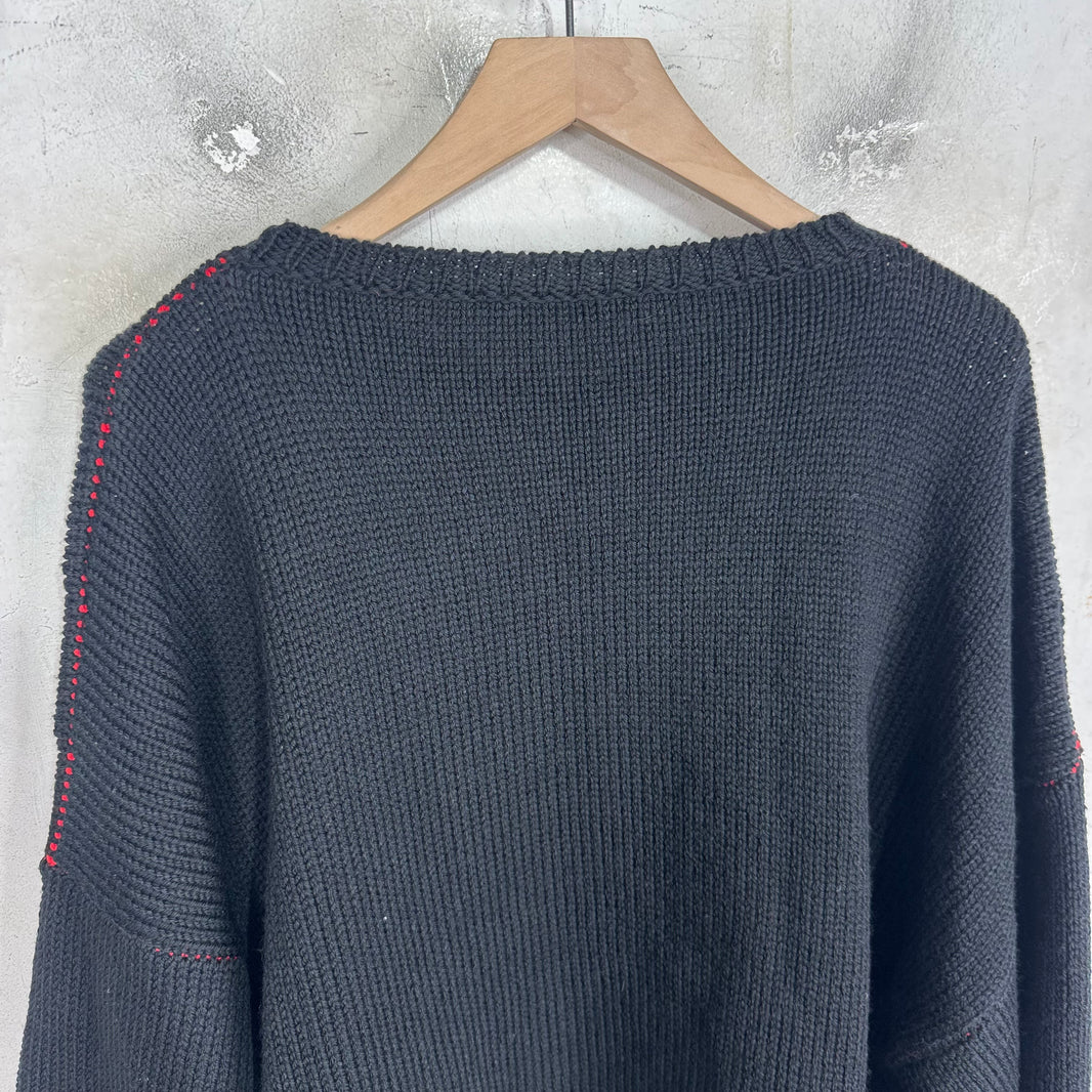 Raf Simons Black I Heart Raf Sweater