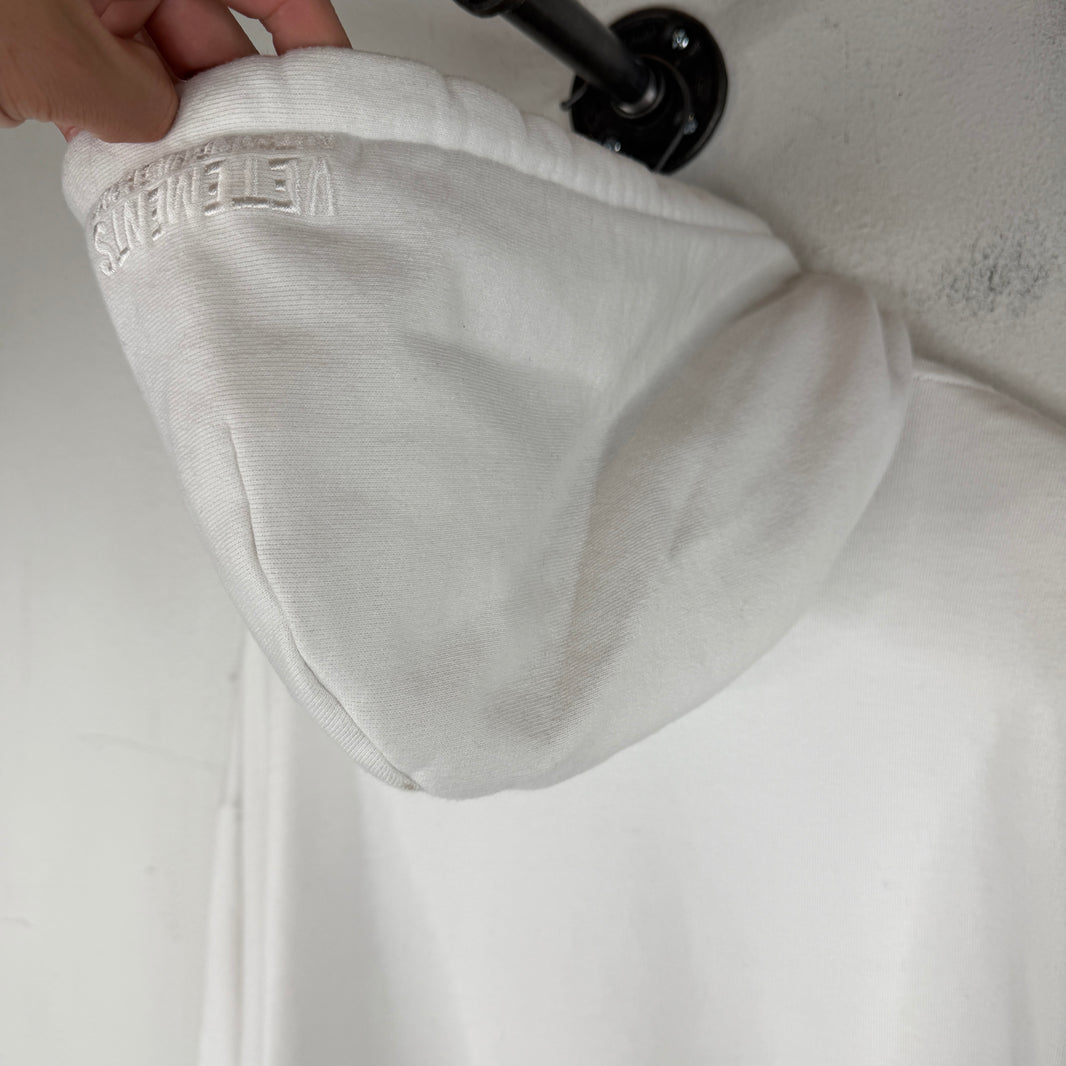 Vetements White Antwerpen Hoodie