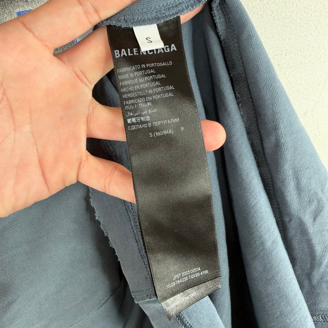 Balenciaga Distressed See Now Buy Now T-Shirt