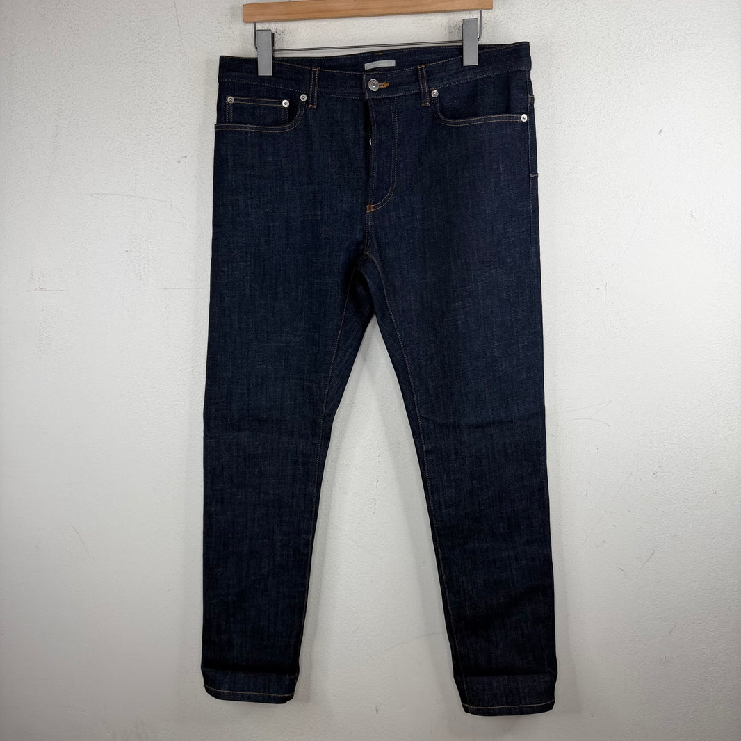 Dior Oblique Cuffed Indigo Jeans