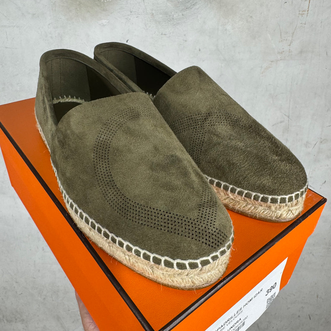 Hermes Espadrilles Hom Izar Olive