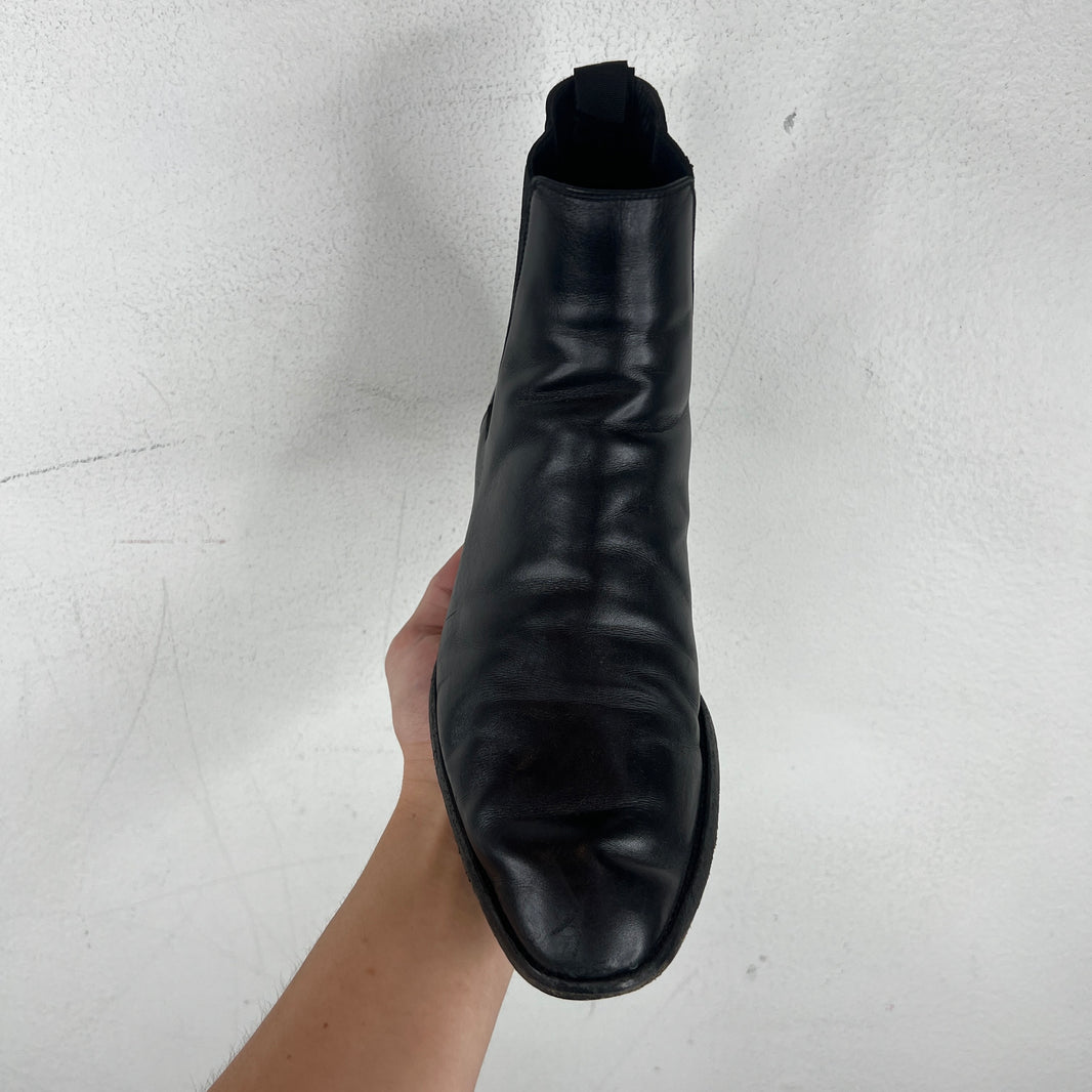 Saint Laurent Black Wyatt Chelsea Boots