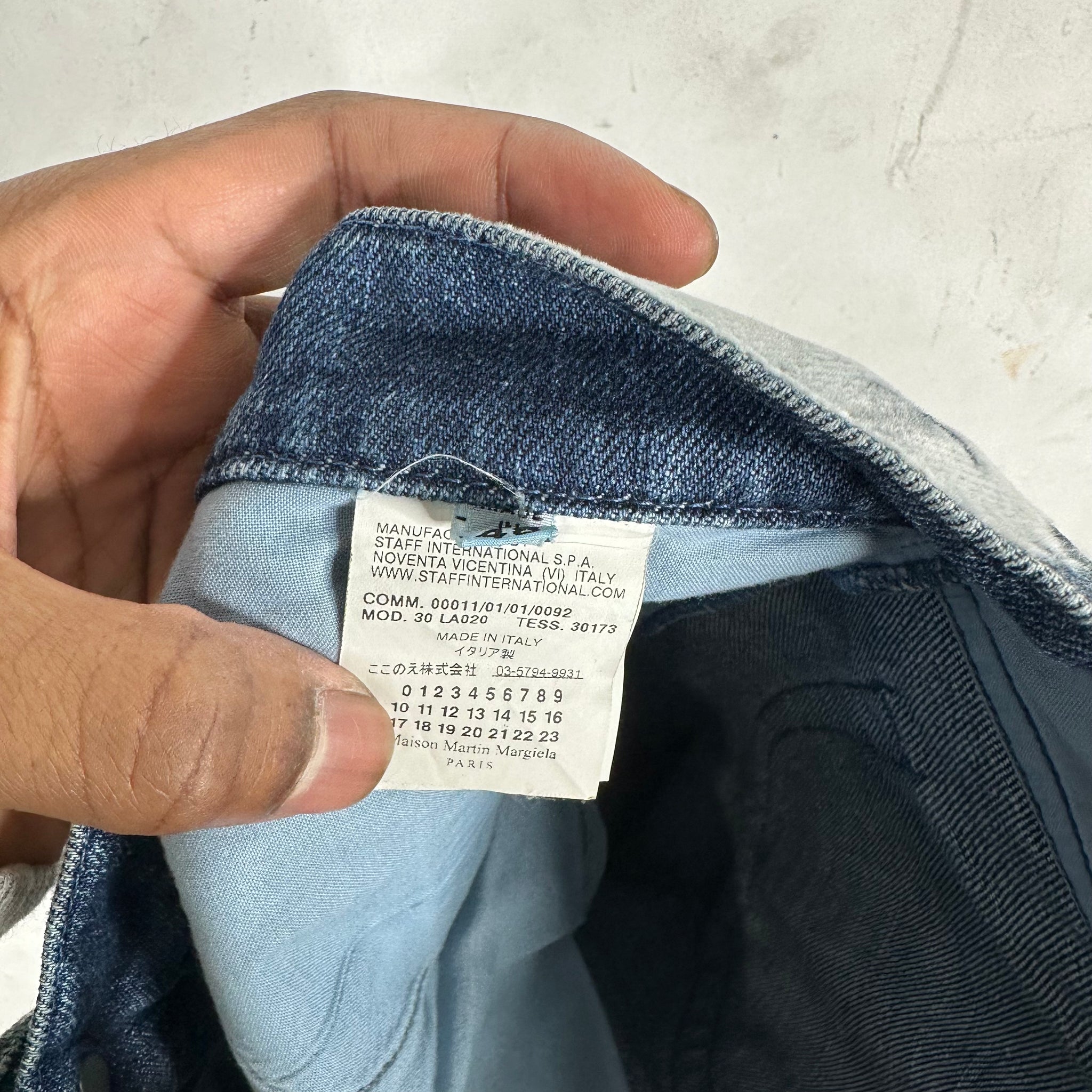 Margiela Straight Frosted Denim