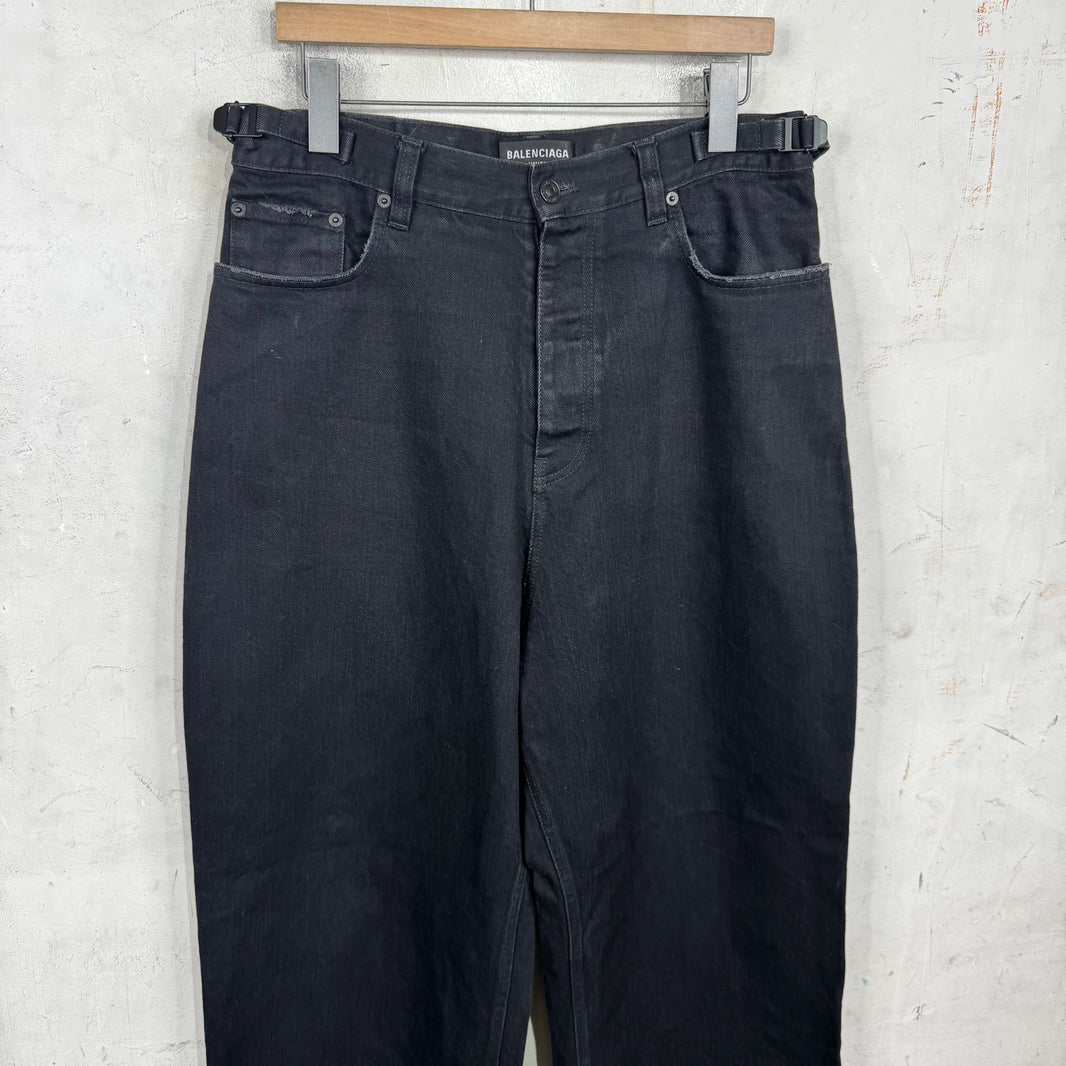 Balenciaga Black Baggy Skater Jeans