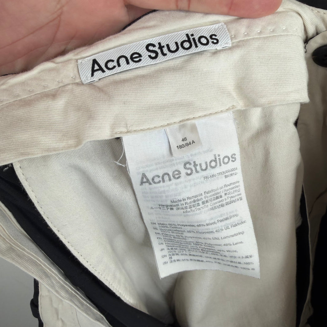 Acne Studios Baggy Black Trousers