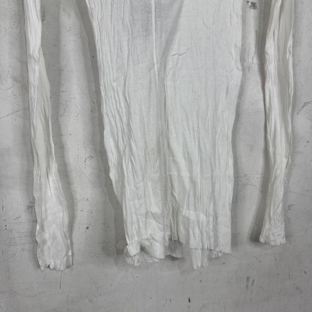Rick Owens Concordians Sheer White L/S Shirt