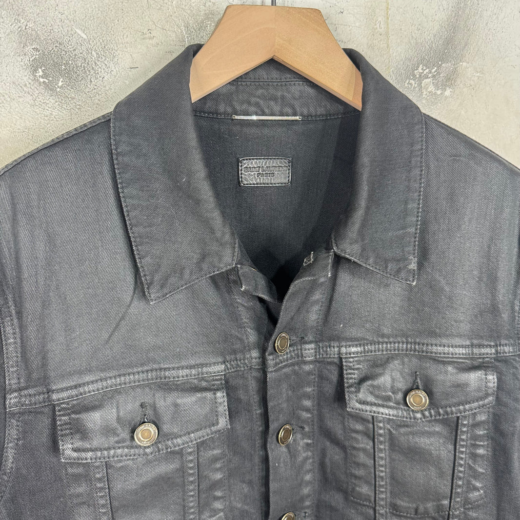 Saint Laurent 2019 Waxed Denim Jacket