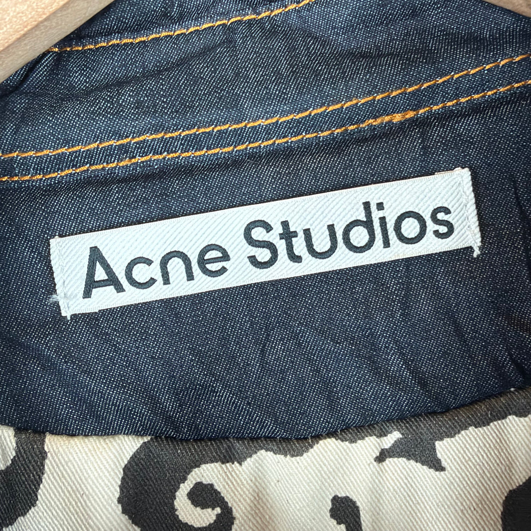 Acne Studios Wrinkled Padded Denim Jacket