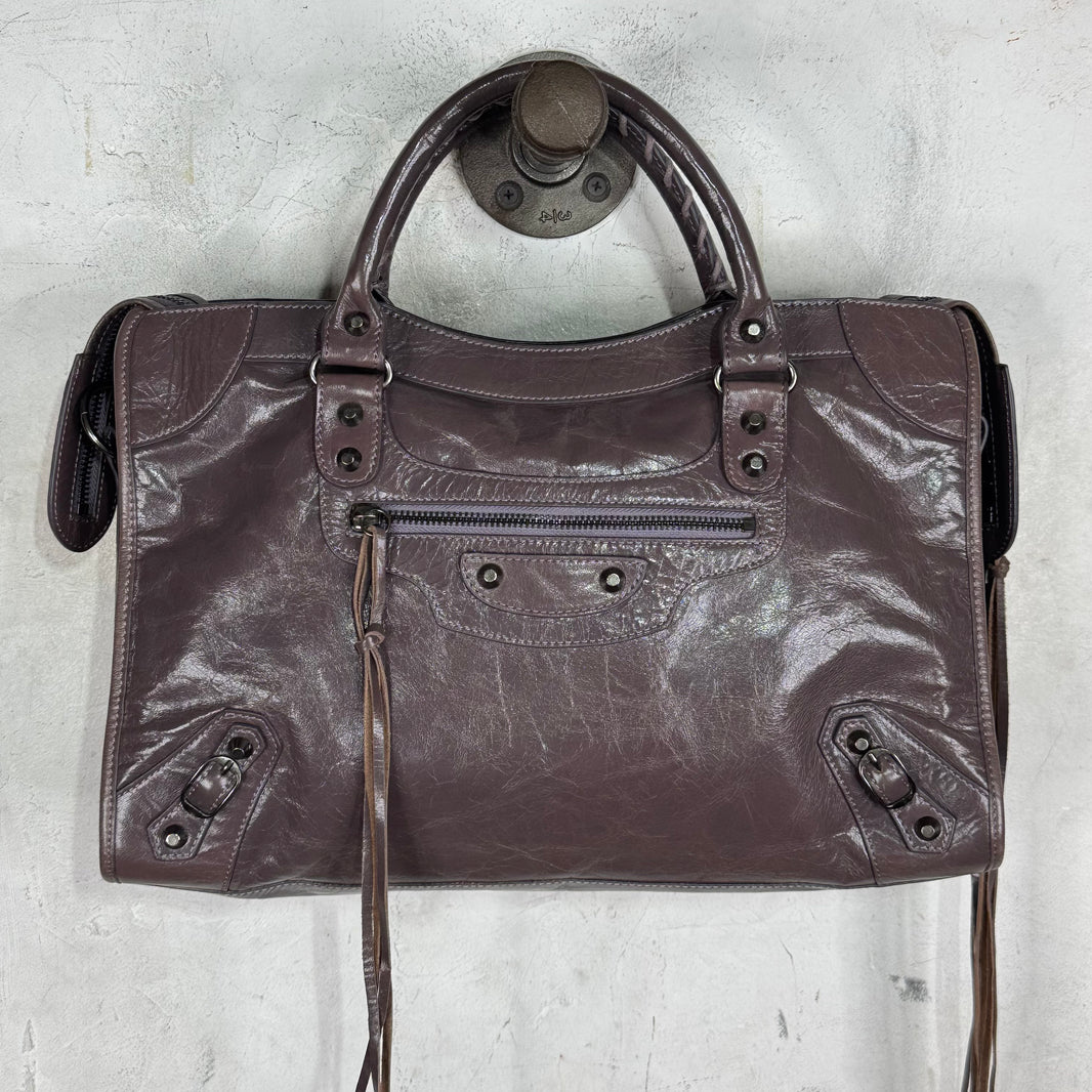 Balenciaga Purple City Bag