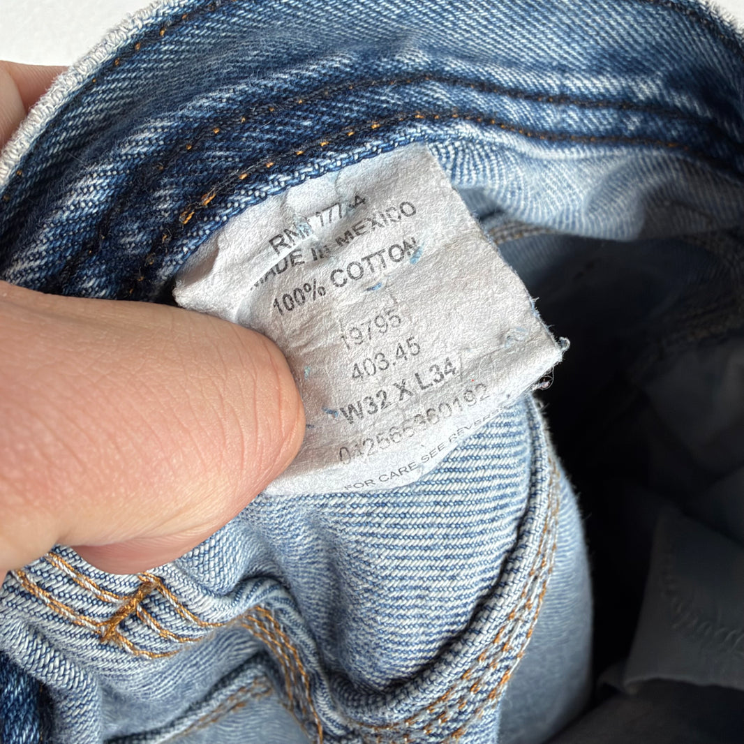 Vintage Smoked Denim Double Knee Jeans