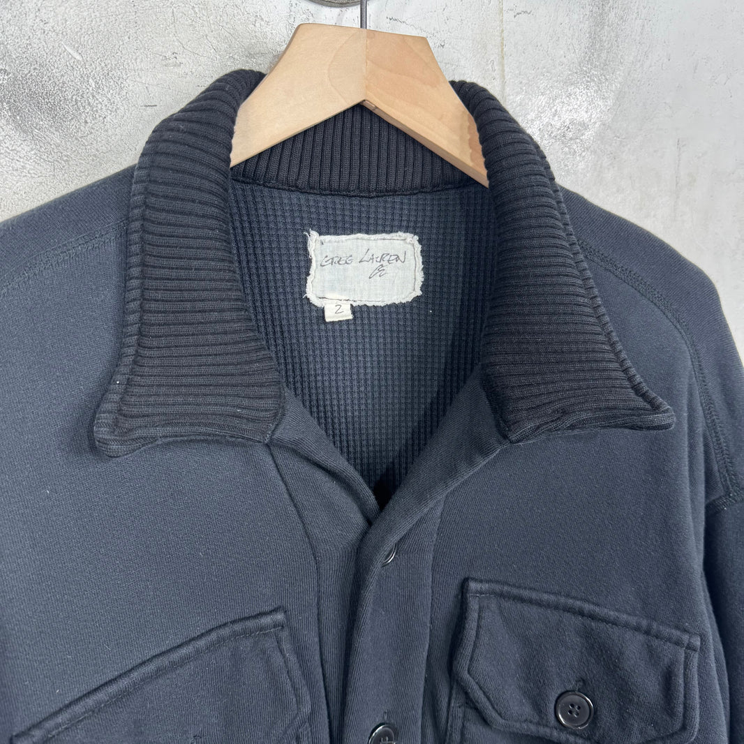 Greg Lauren Thermal Lined Heavy Cardigan