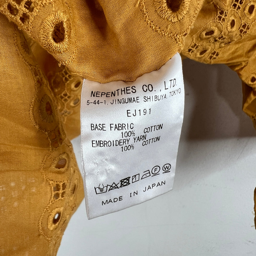 Needles Muatard Patterned Button Up Shirt