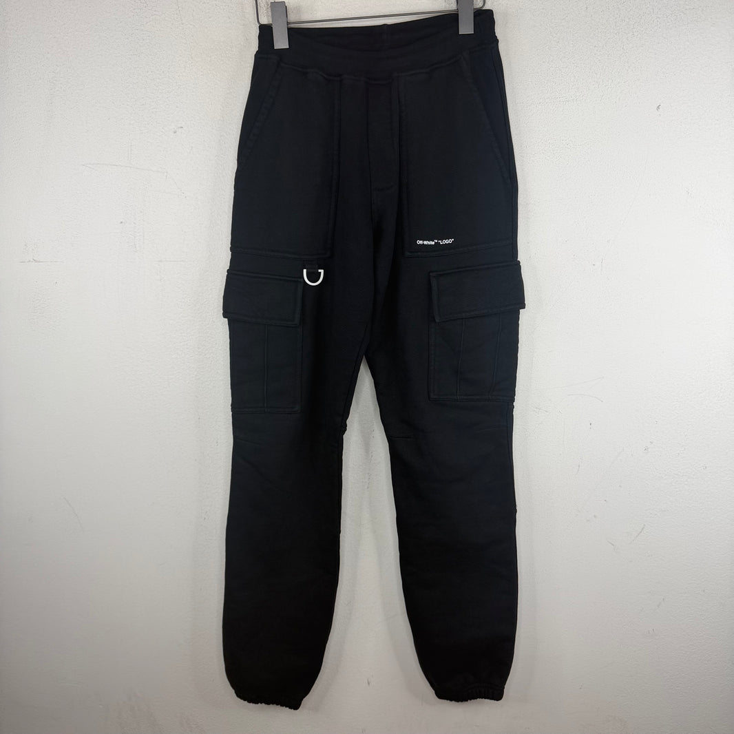 Off White Cargo Sweatpants