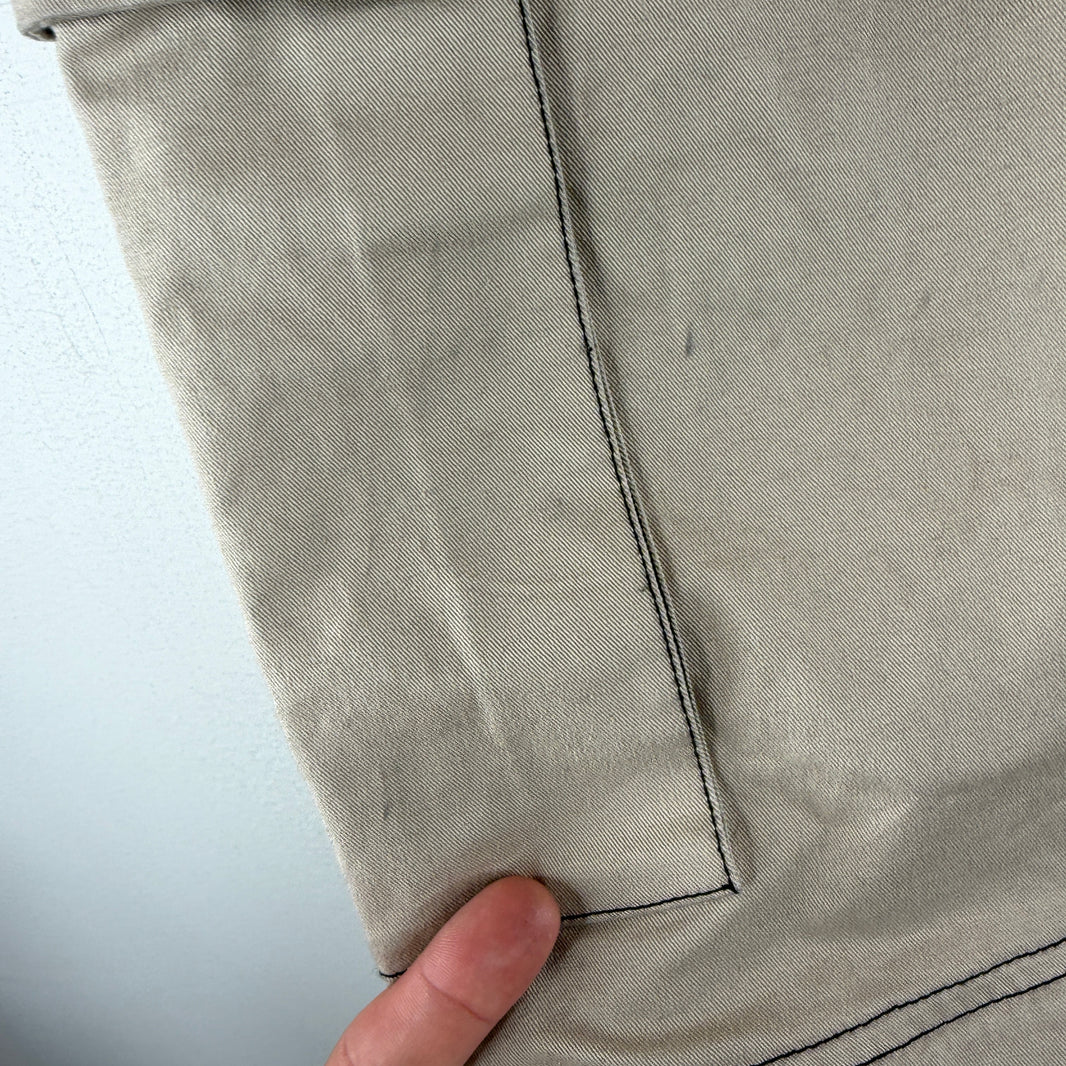 Alyx Beige Contrast Stitch Convertible Cargo Trousers