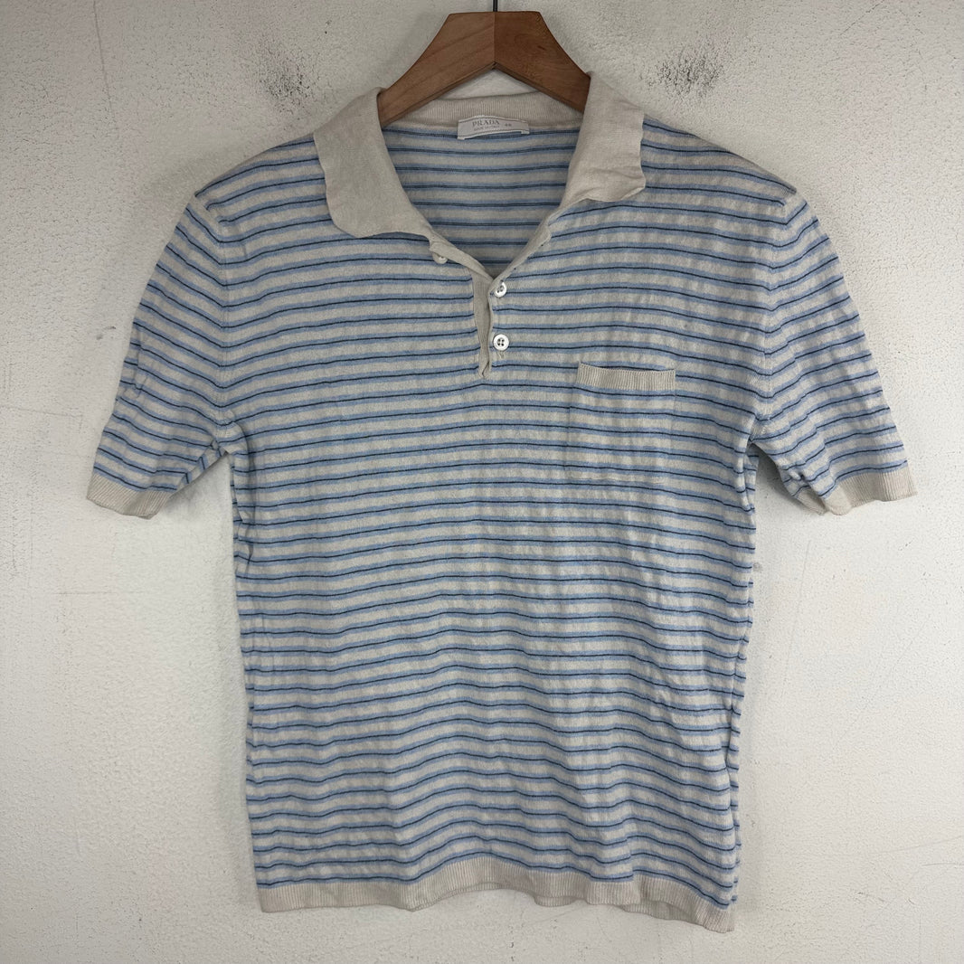 Prada Striped Polo Shirt