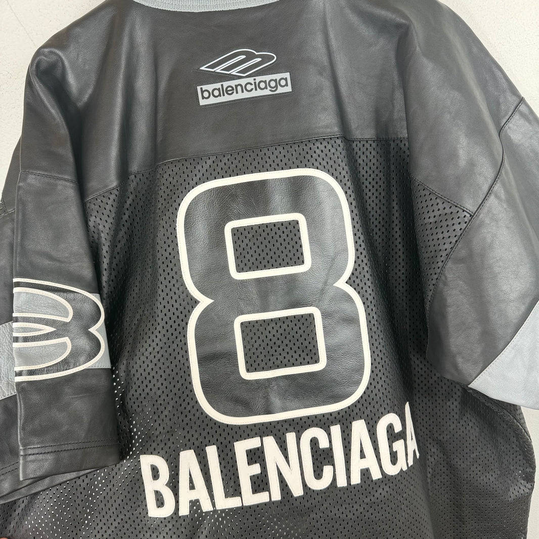 Balenciaga Leather Unity Jersey