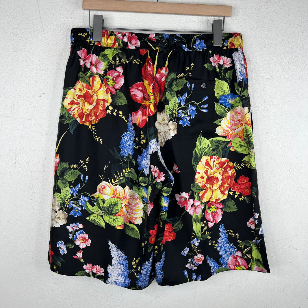 Dolce & Gabbana Floral Silk Shorts