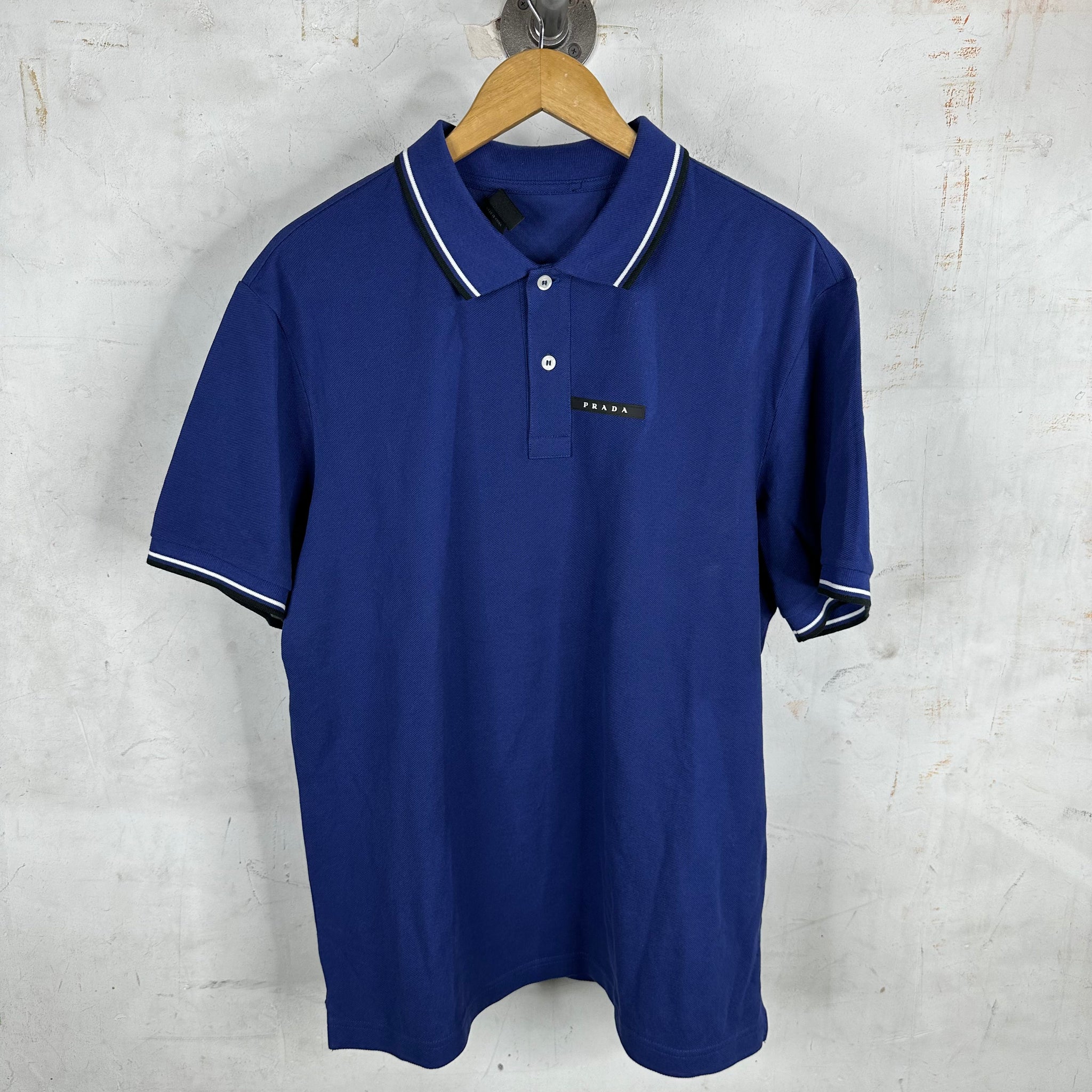Prada Basic Blue Polo www.Lukes.store