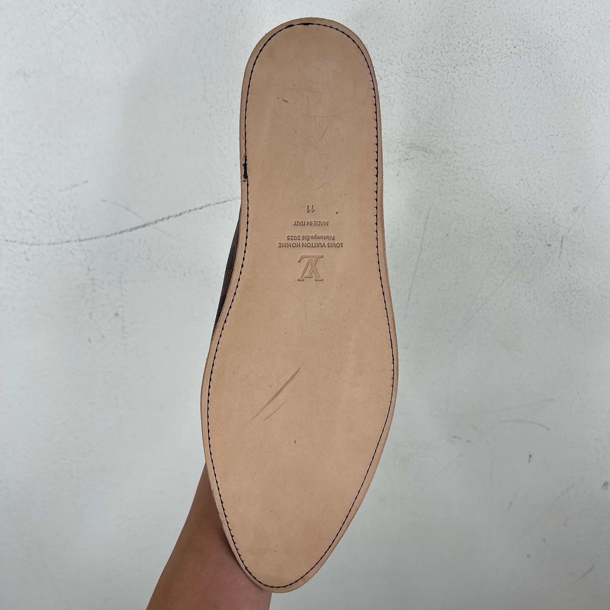 Louis Vuitton Brown Damier Pointed Slippers
