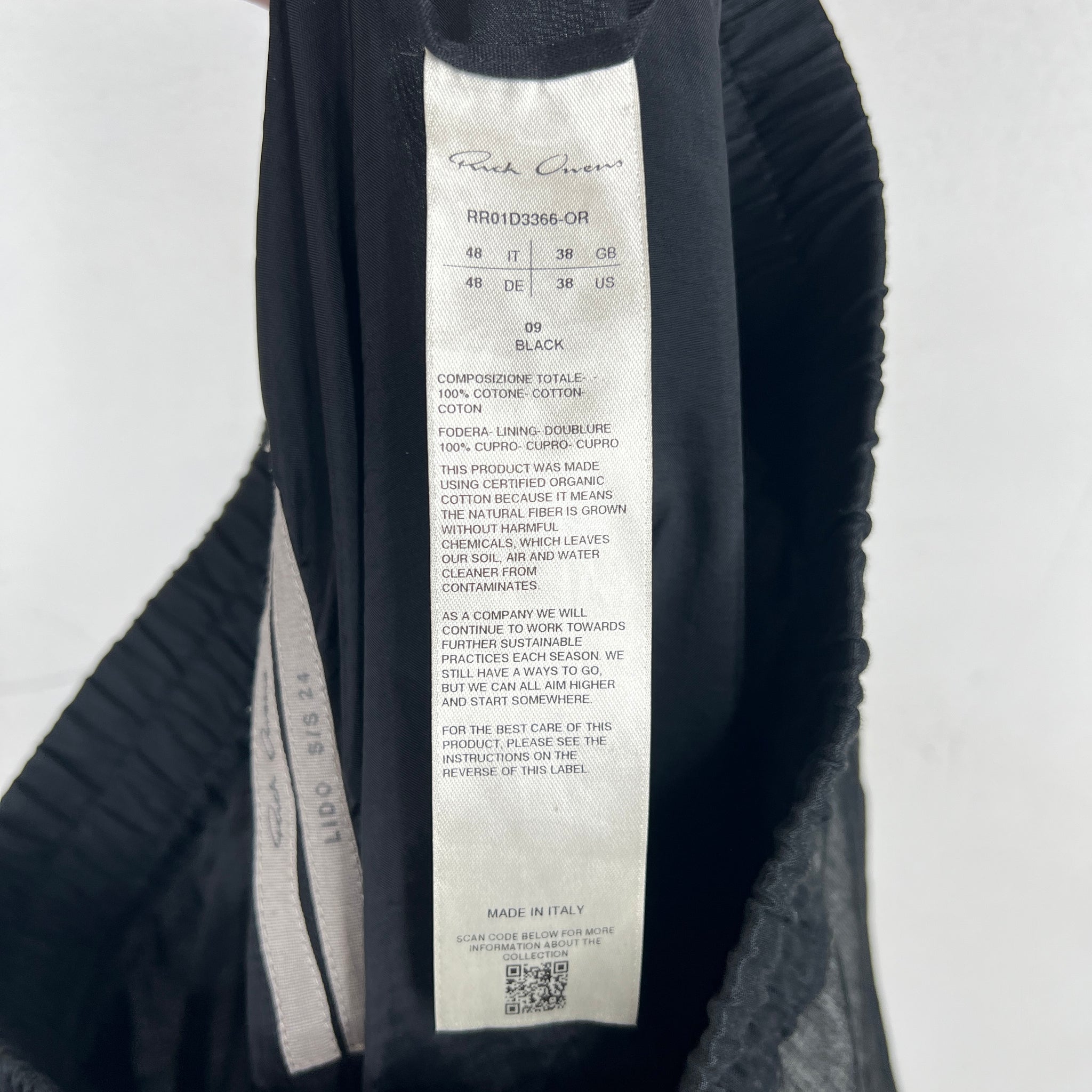Rick Owens Lido Double Layer Bela Pants